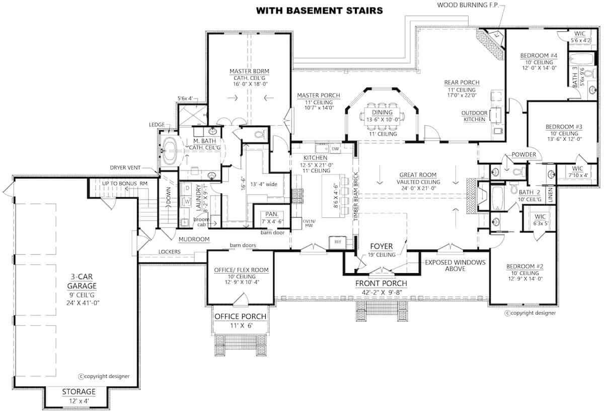 Basement Option Stair Location