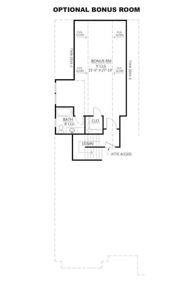 Floor Plan Bonus Room