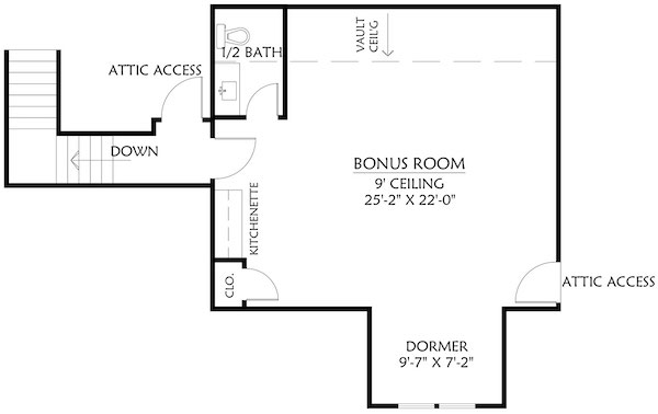 Floor Plan Bonus Room